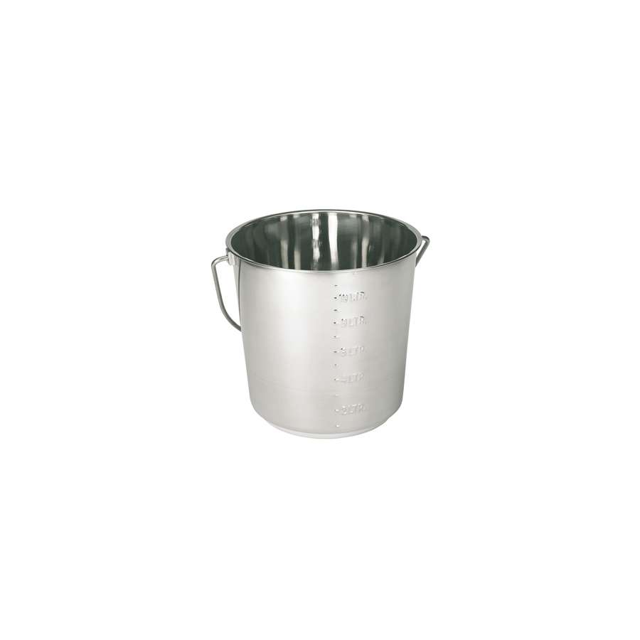 Seau Inoxydable Avec Couvercle - 6L 12L 20L - Alimentaire Et Industriel - Lot Ou à L'unité - NEUF
